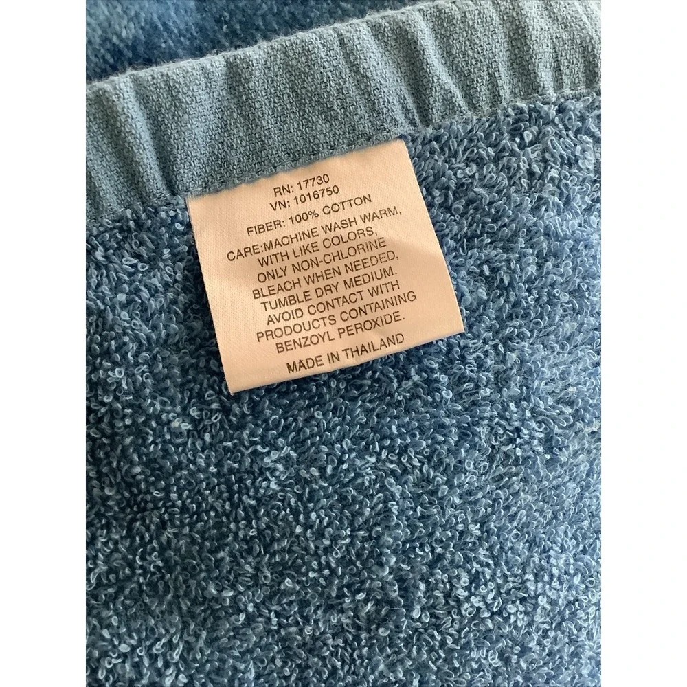 Embroidered Fish Bubble Beach Hand‎ Towel 100% Cotton 16x24